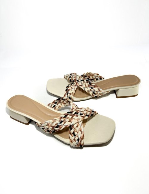 Tamanco Salto 3cm - Off White