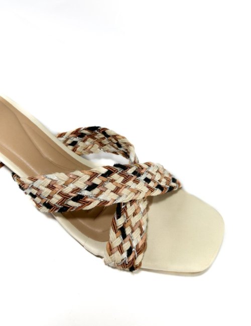 Tamanco Salto 3cm - Off White