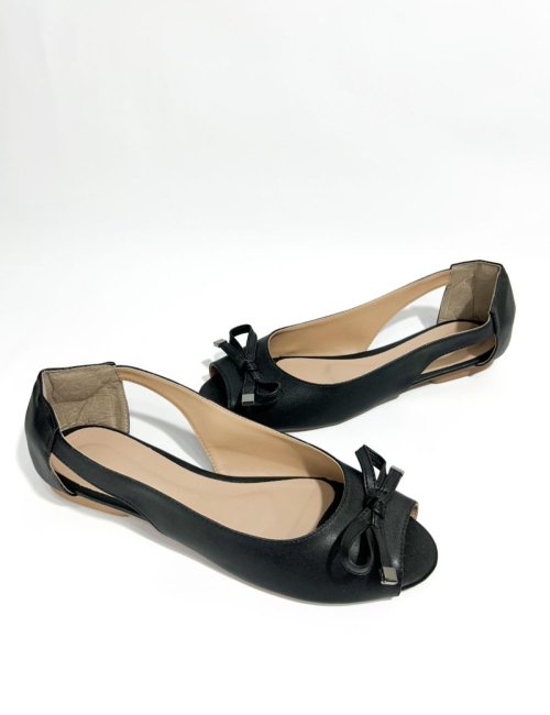 Sapatilha Laço Aberta - Preta