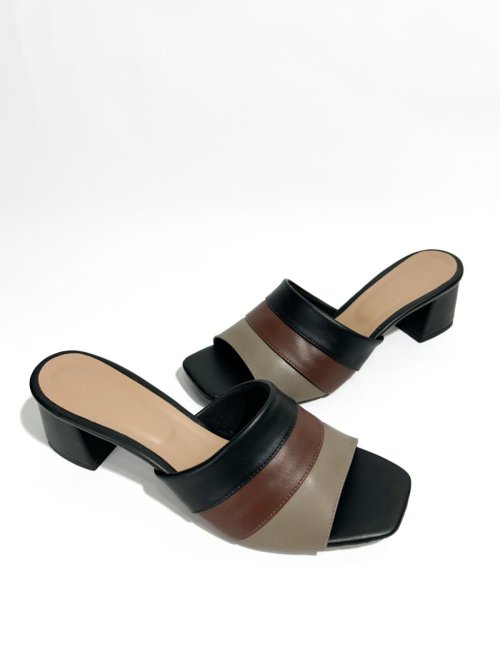 Tamanco Salto Bloco - Tricolor