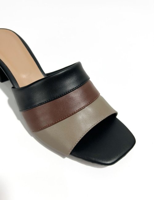 Tamanco Salto Bloco - Tricolor