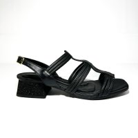 Sandália Salto 3 cm - Preto