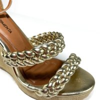 Ana Bela Tiras Trançadas - Dourada