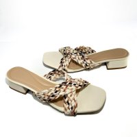 Tamanco Salto 3cm - Off White