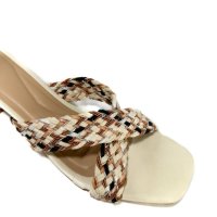 Tamanco Salto 3cm - Off White