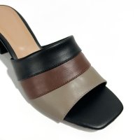 Tamanco Salto Bloco - Tricolor