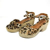 Sandália Meia Pata Aveludada – Onça