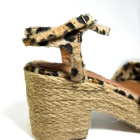 Sandália Meia Pata Aveludada – Onça