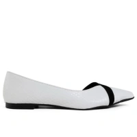 Sapatilha Feminina Cobra Tira Nubuck – Branca